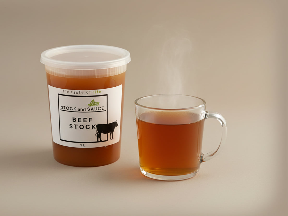 Stock & Sauce Beef Stock in a 1 L tub