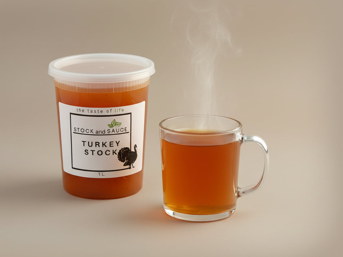 Stock & Sauce Turkey Stock in a 1 L tub