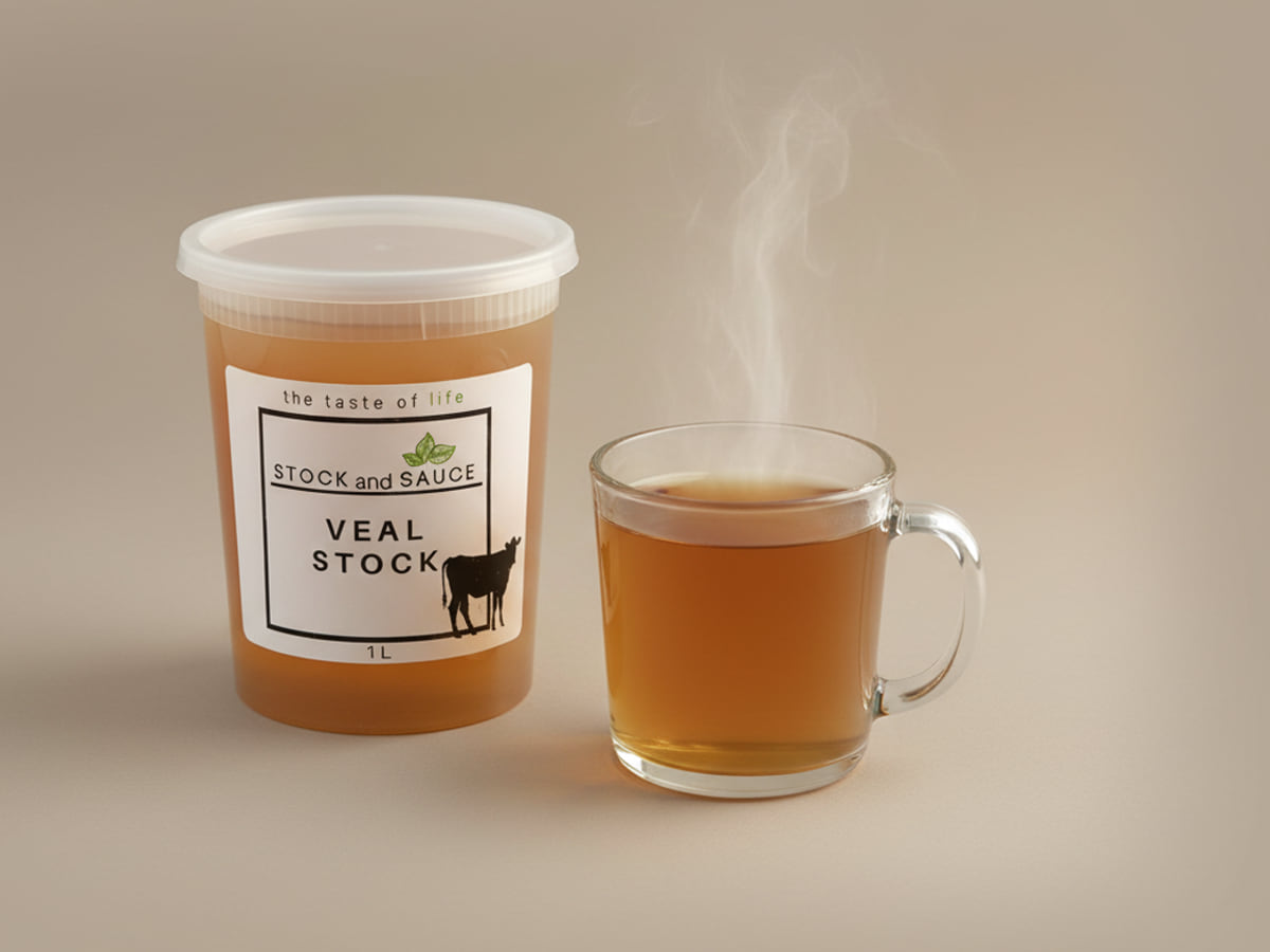 Stock & Sauce Veal Stock in a 1 L tub