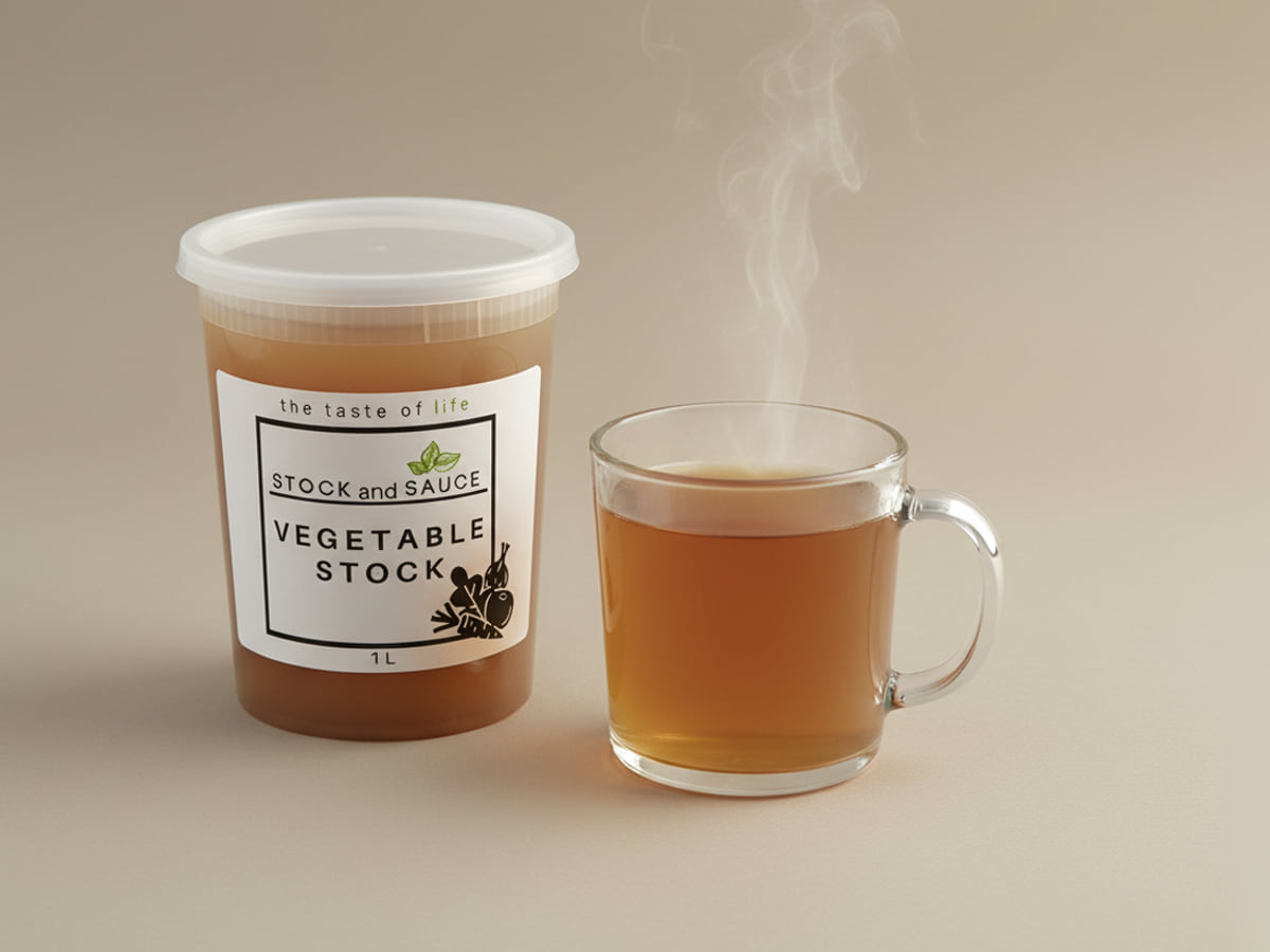 Stock & Sauce Vegetable Stock in a 1 L tub