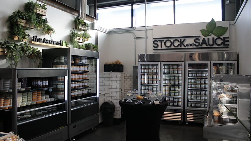 The Stock & Sauce stall at the Calgary Farmers’ Market